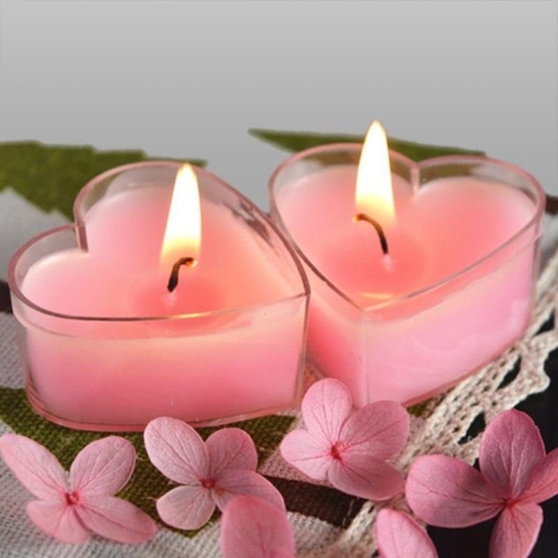 Heart-Shaped Scented Candles